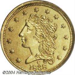 1838-C[$2 1/2] MS62 PCGS.