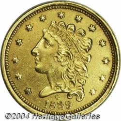 1839-C[$2 1/2] AU50 Cleaned Uncertified.