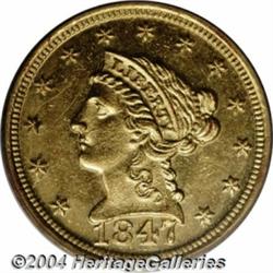 1847-D[$2 1/2] MS61 PCGS.