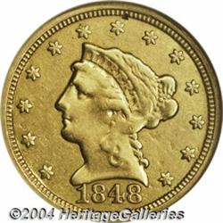 1848[$2 1/2] CAL. VF20 ANACS.