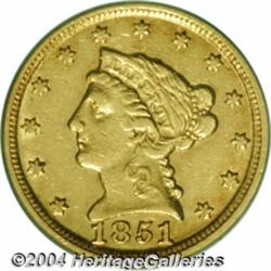 1851-D[$2 1/2] XF45 PCGS.