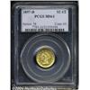 Image 3 : 1857-D[$2 1/2] MS61 PCGS.