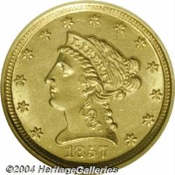 1857-D[$2 1/2] MS61 NGC.