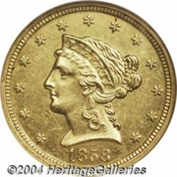1858-C[$2 1/2] MS60 NGC.
