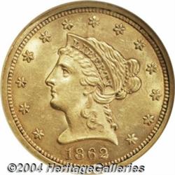 1862/1[$2 1/2] MS61 NGC.