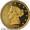 Image 1 : 1864[$2 1/2] PR64 Deep Cameo PCGS.