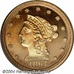 1867[$2 1/2] PR67 Deep Cameo PCGS.