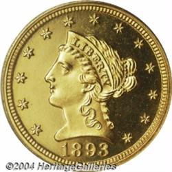 1893[$2 1/2] PR65 Deep Cameo PCGS.