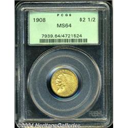 1908[$2 1/2] MS64 PCGS.