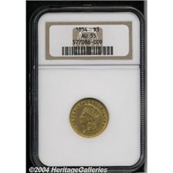 1854[$3] AU55 NGC.