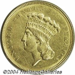 1854-O[$3] AU55 Cleaned Uncertified.