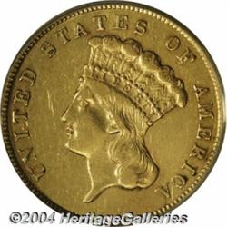 1860-S[$3] XF45 PCGS.