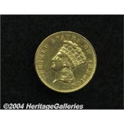 1864[$3] AU55 Cleaned Uncertified.