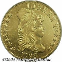 1799[$5] Small Stars Reverse AU50 PCGS.