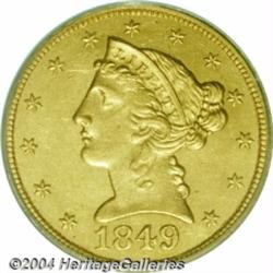 1849-C[$5] MS61 PCGS.