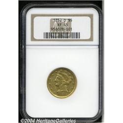 1852-D[$5] XF45 NGC.
