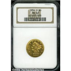 1856-D[$5] MS62 NGC.
