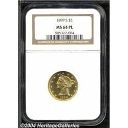 1899-S[$5] MS64 Prooflike NGC.