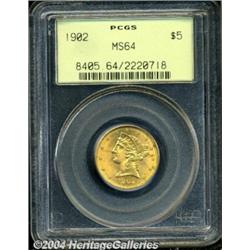 1902[$5] MS64 PCGS.