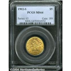 1902-S[$5] MS64 PCGS.