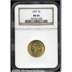 1903[$5] MS64 NGC.