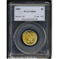 1907[$5] MS64 PCGS.