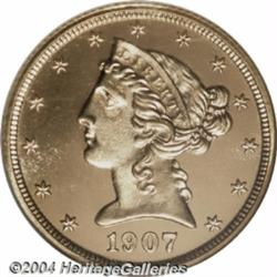 1907[$5] PR67 Cameo NGC.