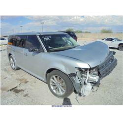 2013 - FORD FLEX // SALVAGE TITLE // DAMAGED TITLE