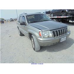 2002 - JEEP GRAND CHEROKEE // BONDED TITLE