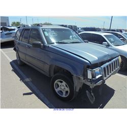 1998 - JEEP GRAND CHEROKEE // SALVAGE TITLE // EXPORT