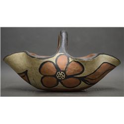 SANTO DOMINGO INDIAN POTTERY BASKET