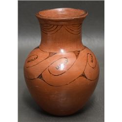 MARICOPA  INDIAN POTTERY VASE (REDBIRD )