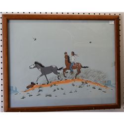 NAVAJO  INDIAN PAINTING (CLAY)