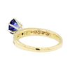 Image 3 : 0.81 ctw Sapphire and Diamond Ring - 14KT Yellow Gold