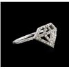 Image 1 : 0.30 ctw Diamond Ring - 14KT White Gold