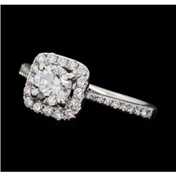 1.11 ctw Diamond Ring - 18KT White Gold