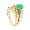 Image 4 : 1.2 ctw Emerald Ring - 14KT Yellow Gold