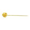 Image 1 : 0.02 ctw Diamond Stick Pin - 10KT Yellow Gold