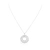 Image 1 : 14KT White Gold 2.05 ctw Diamond Pendant With Chain