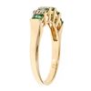 Image 2 : 0.72 ctw Emerald and Diamond Ring - 14KT Yellow Gold