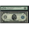 Image 1 : 1914 $5 Federal Reserve Note Richmond Fr.862 PMG Very Fine 30