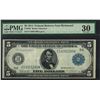 Image 1 : 1914 $5 Federal Reserve Note Richmond Fr.862 PMG Very Fine 30