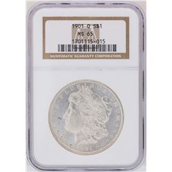 1901-O $1 Morgan Silver Dollar Coin NGC MS65