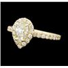 Image 1 : 1.26 ctw Diamond Ring - 14KT Yellow Gold