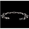 Image 3 : 14KT White Gold Circle Link Design Bracelet