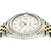 Image 3 : Rolex Mens 2 Tone MOP 3 ctw Channel Set Diamond Datejust Wristwatch