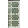 Image 2 : Uncut Sheet of (4) State of Louisiana Baby Bond Obsolete Notes