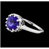 Image 1 : 2.30 ctw Tanzanite Ring - Platinum