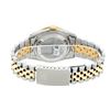 Image 7 : Rolex Mens 2 Tone 14K Black String Princess Cut Diamond Datejust Wristwatch