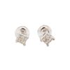 0.25 ctw Diamond Earrings - 14KT White Gold